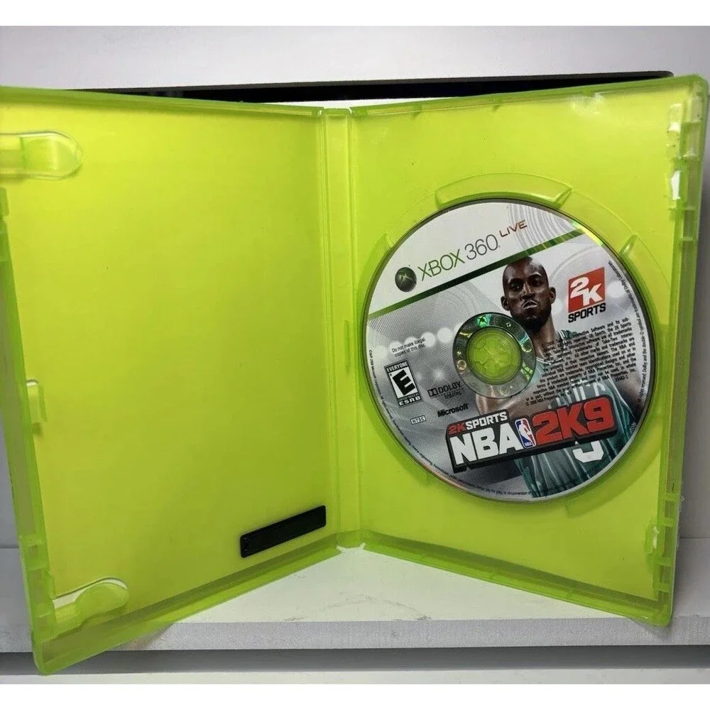 NBA 2K9 Xbox 360 Tested And Working Kevin Garnett 2k Sports